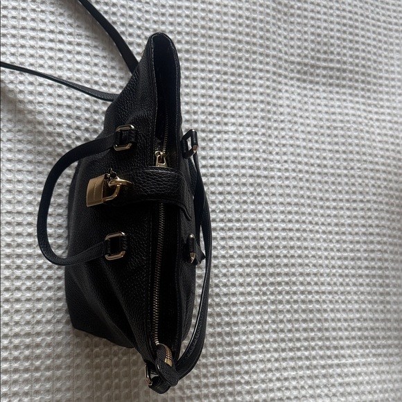 Authentic Dolce & Gabbana Black Shoulder Bag with Gold Lock - Picture 13 of 14